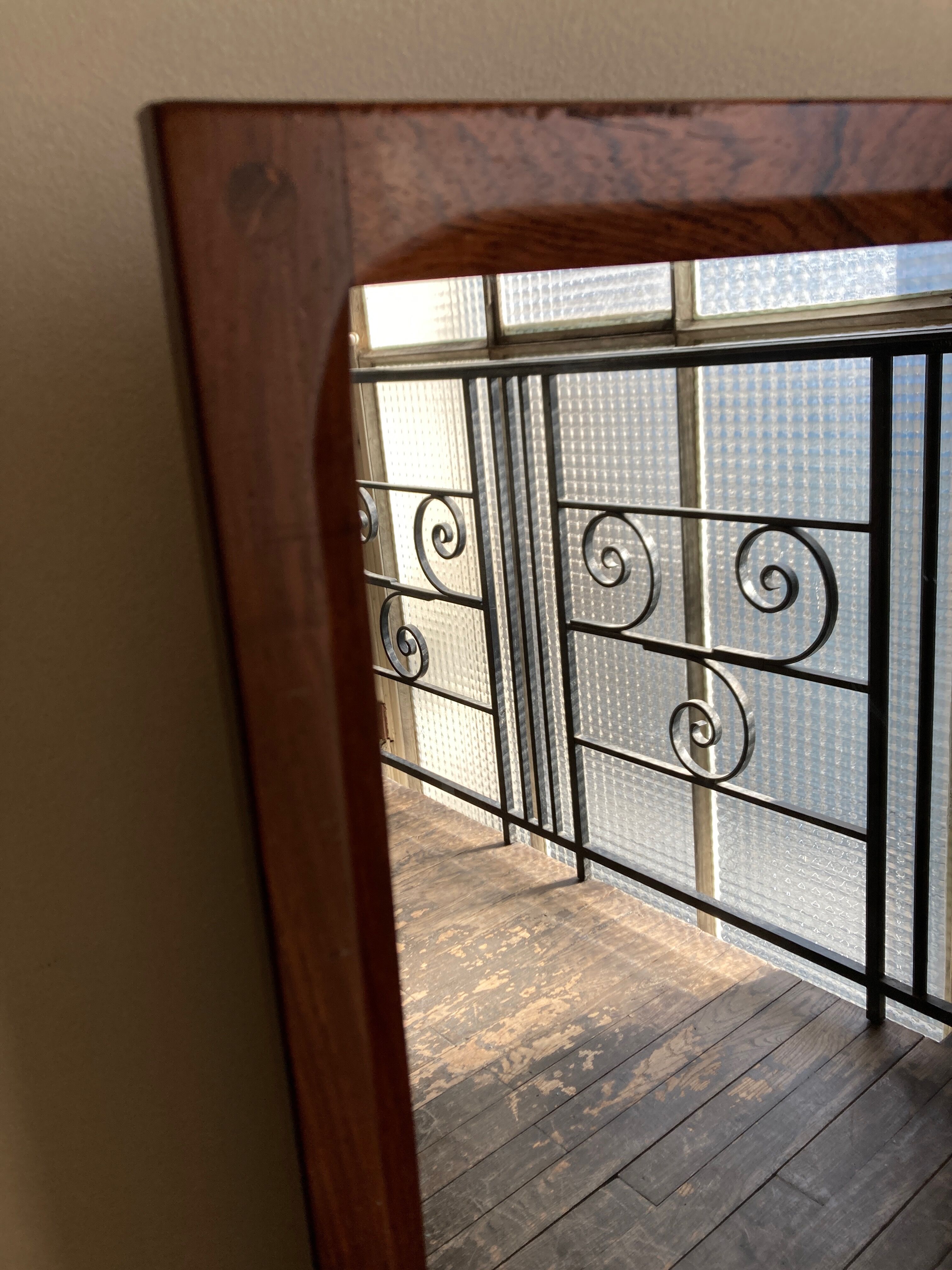 Scandinavian rosewood mirror Aksel Kjersgaard 166 for Möbel Odder 1960