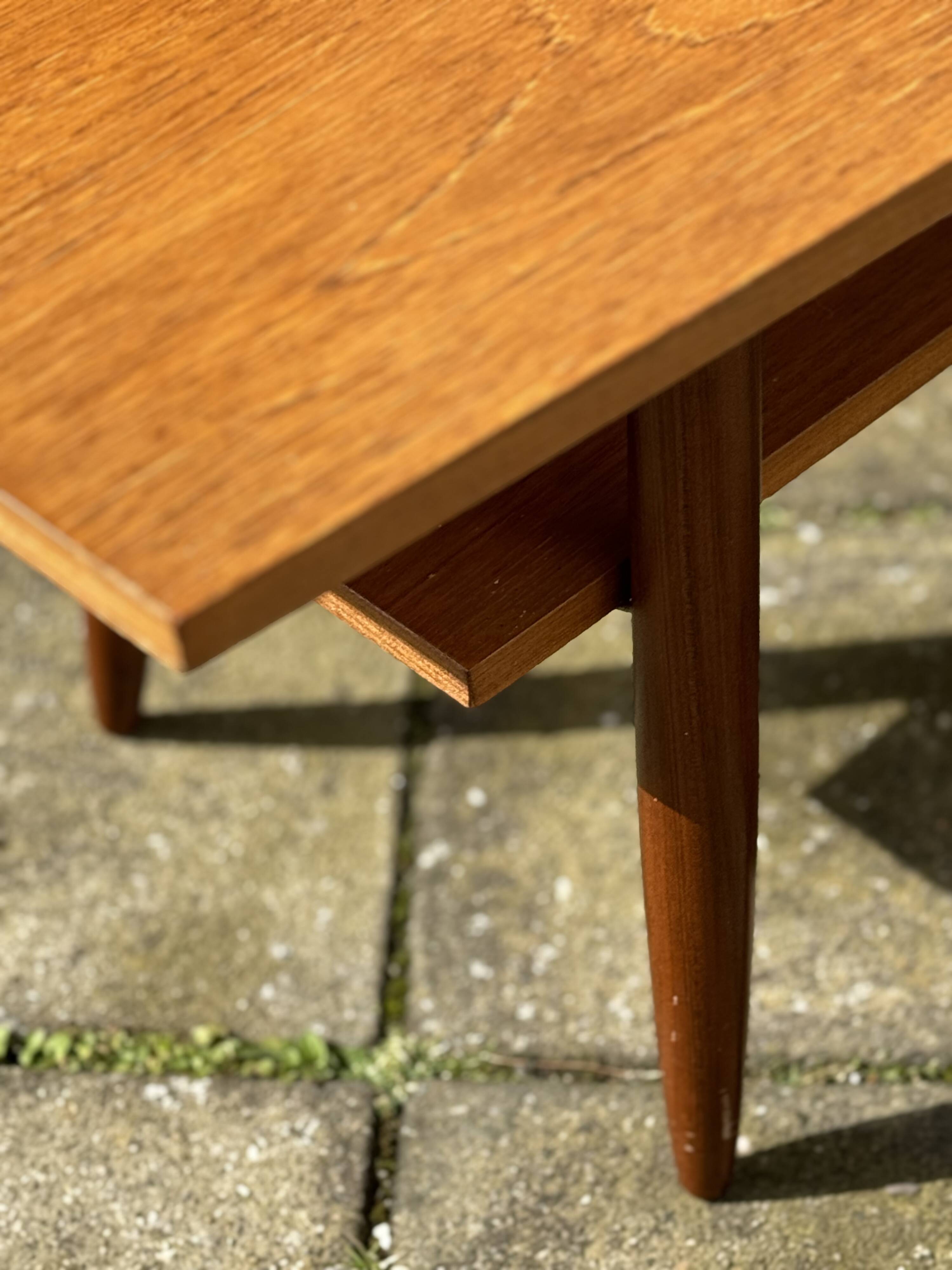 Scandinavian Teak Surfboard Coffee Table