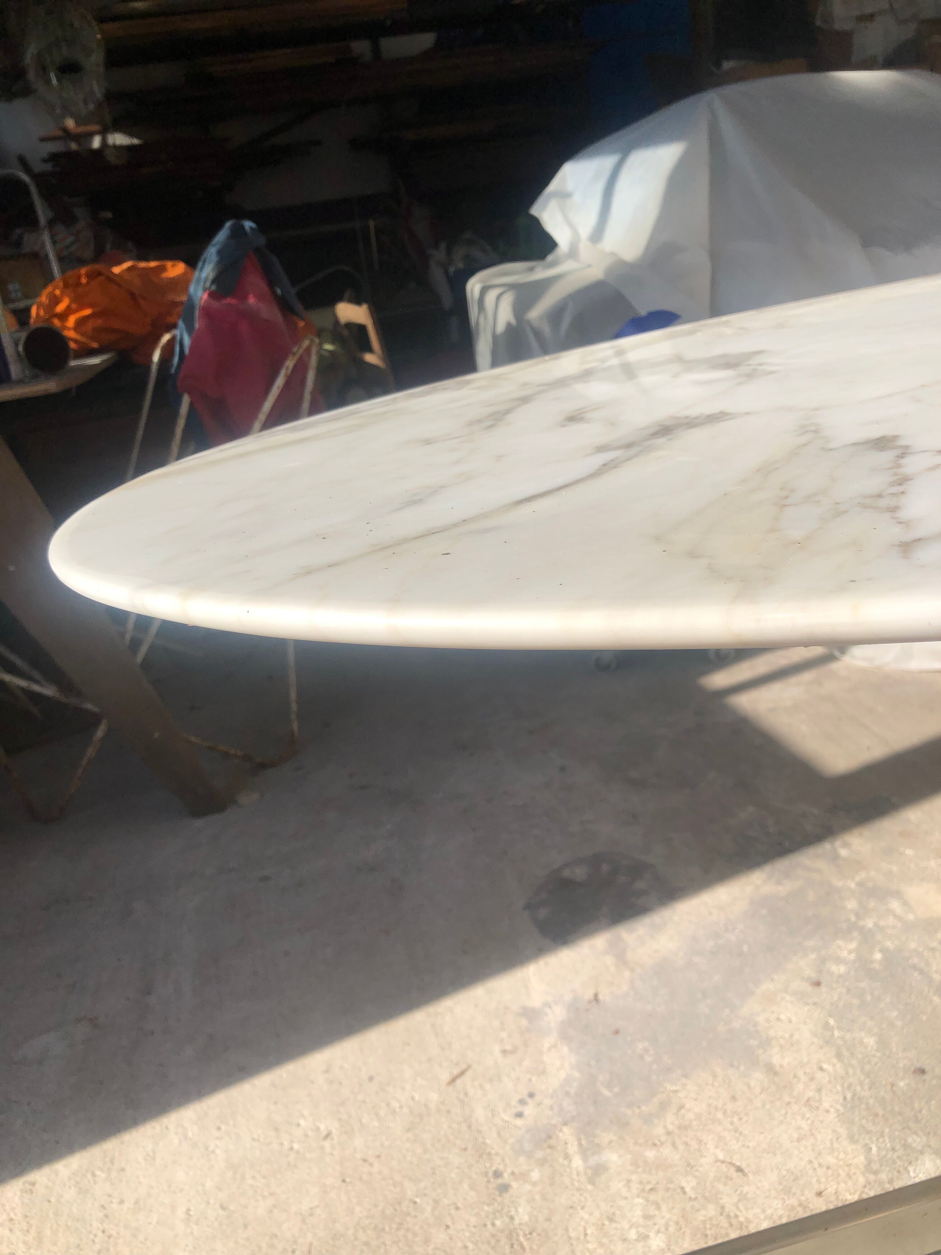 Oval marble table  1970