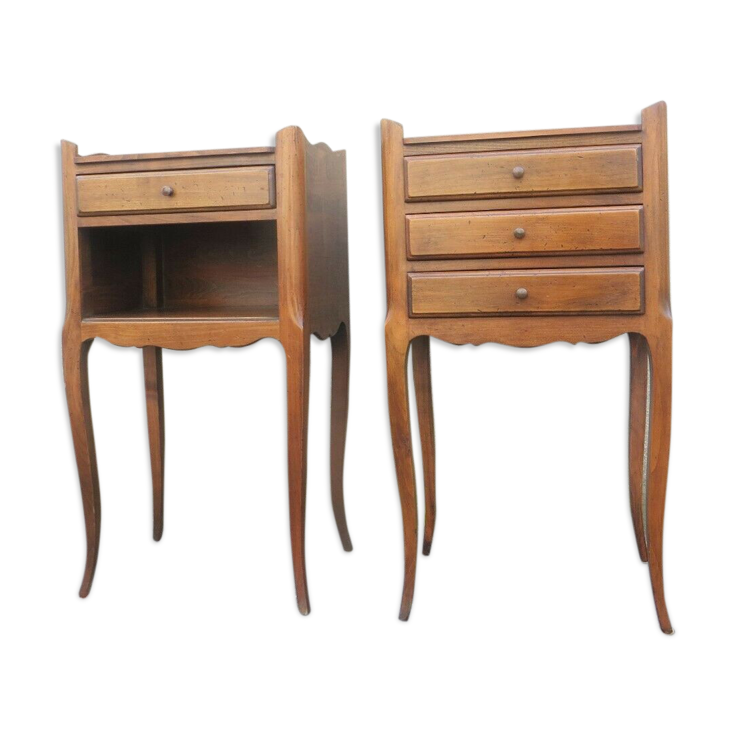 Pair of bedside table Louis XV style
