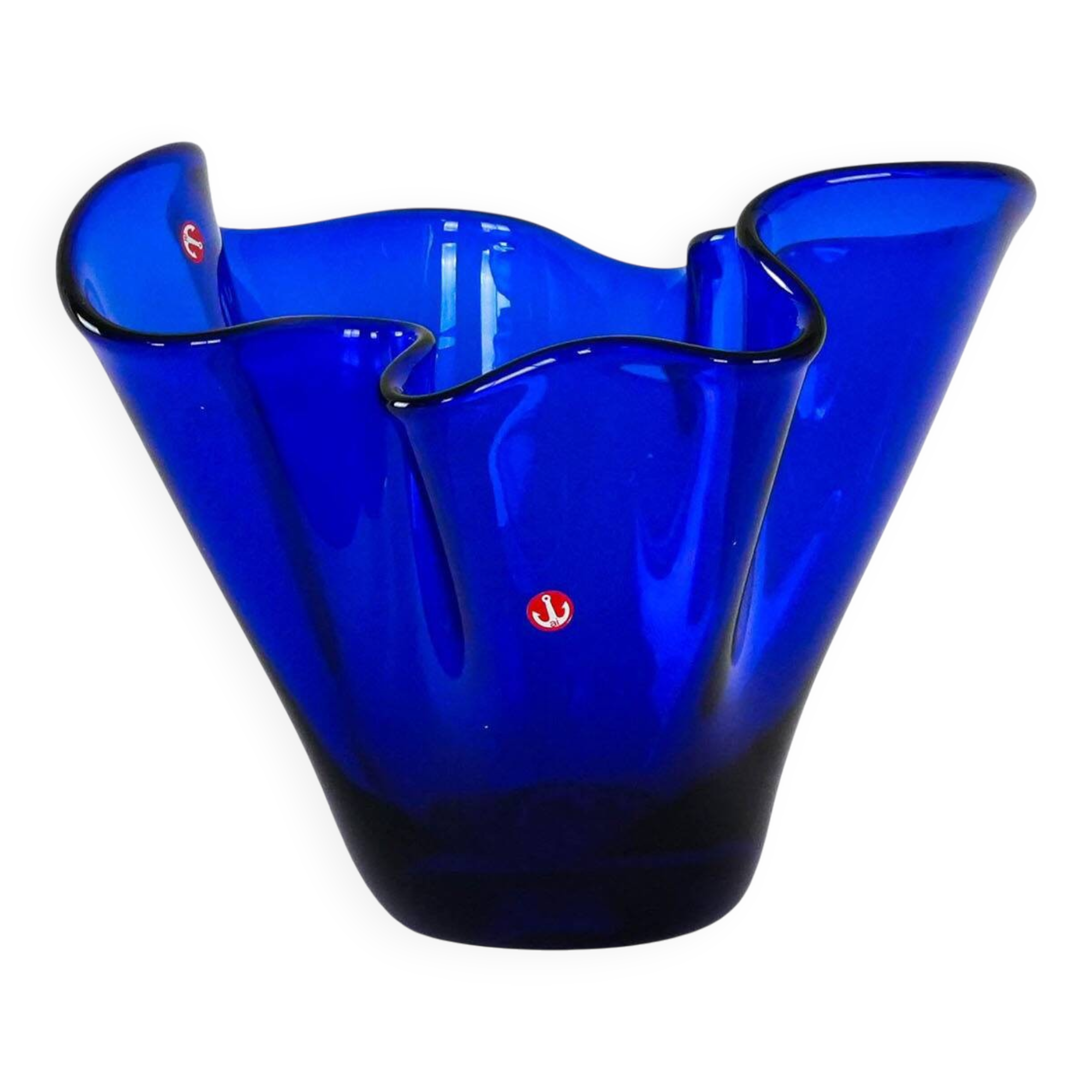 Glass vase, Danish design, 1970s, made in Denmark