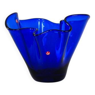 Glass vase, Danish design, 1970s, made in Denmark