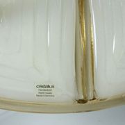 large cristallux hustadt adlustable PENDANT LAMP acrylic and brass