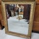 Miroir dore decor de fleurs et de feuillage du xix ème siecle