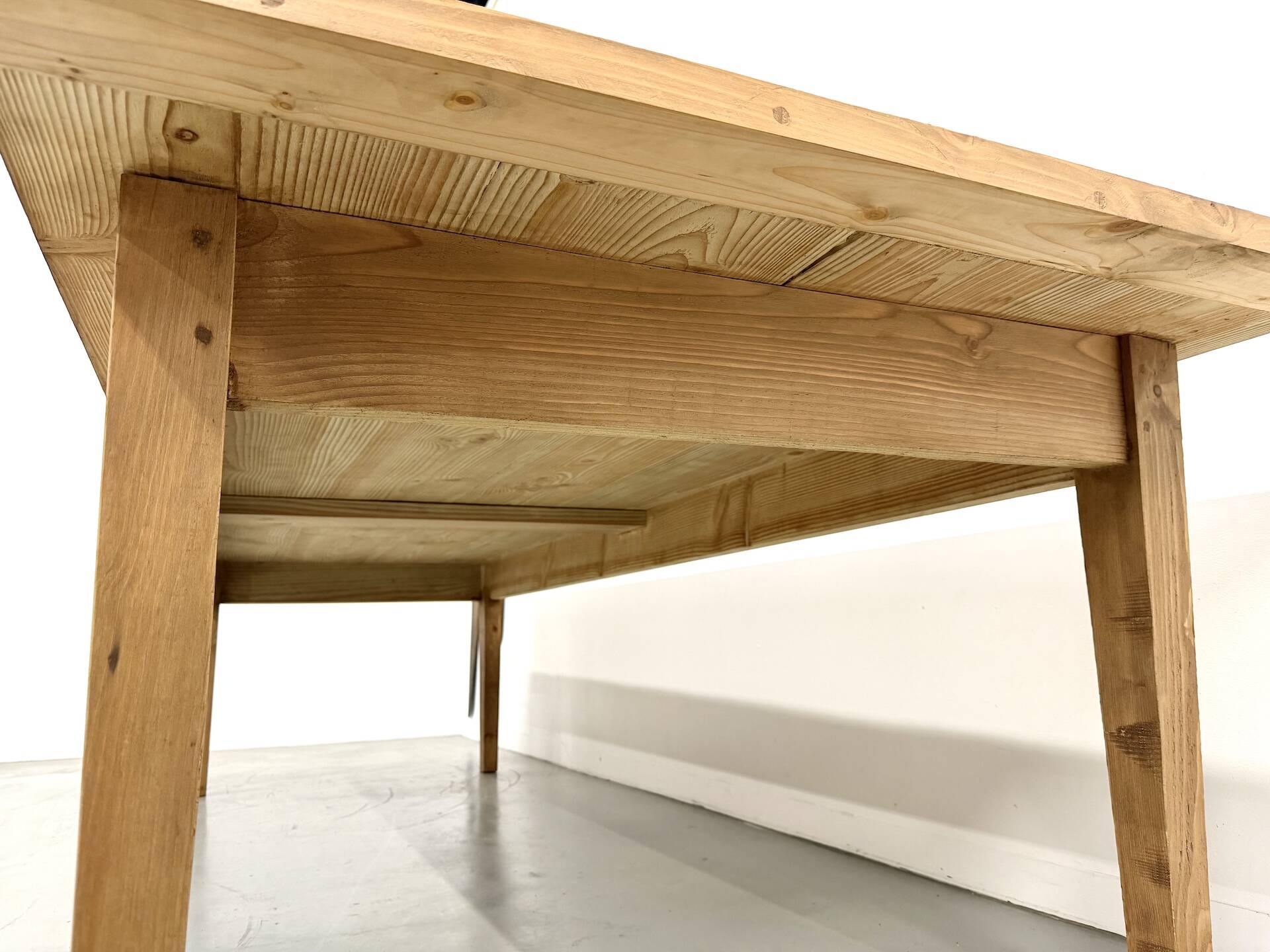Monumental XXL Pine Farmhouse Table (3.20m) – 1970s