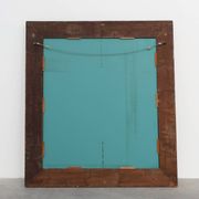 Grand miroir en chêne sculpté français antique, fin du 19e siècle