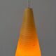 Suspended lamp with yellow Rotaflex shade by Yasha Heifetz, 1960s, Germany