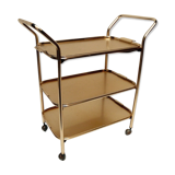Serving rolling vintage Gold 3 trays