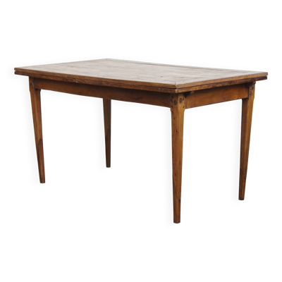 Table à manger extensible antique anglaise en orme et cerisier