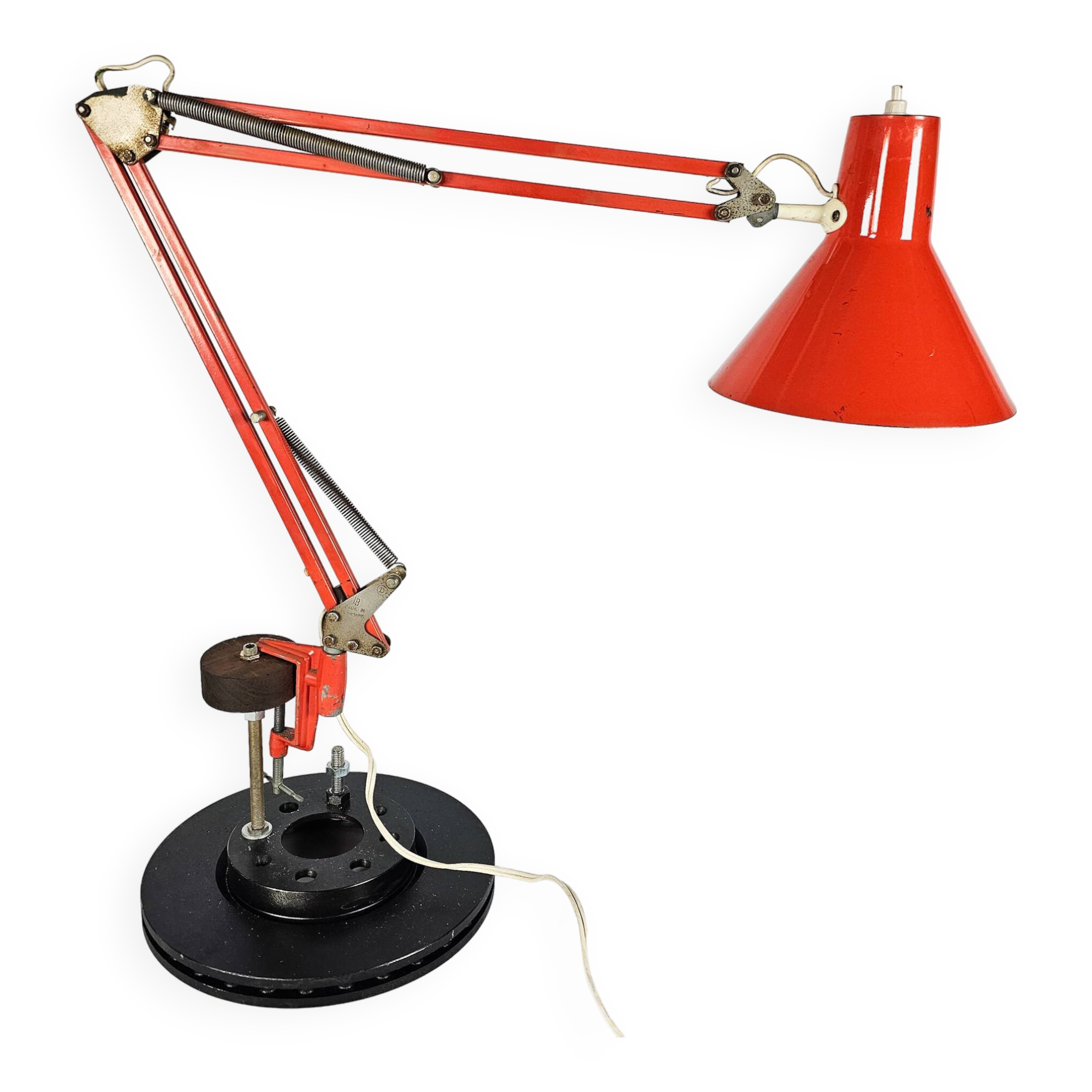 HCF - architectenlamp - klemlamp - model 84 - Denemarken - 1970's