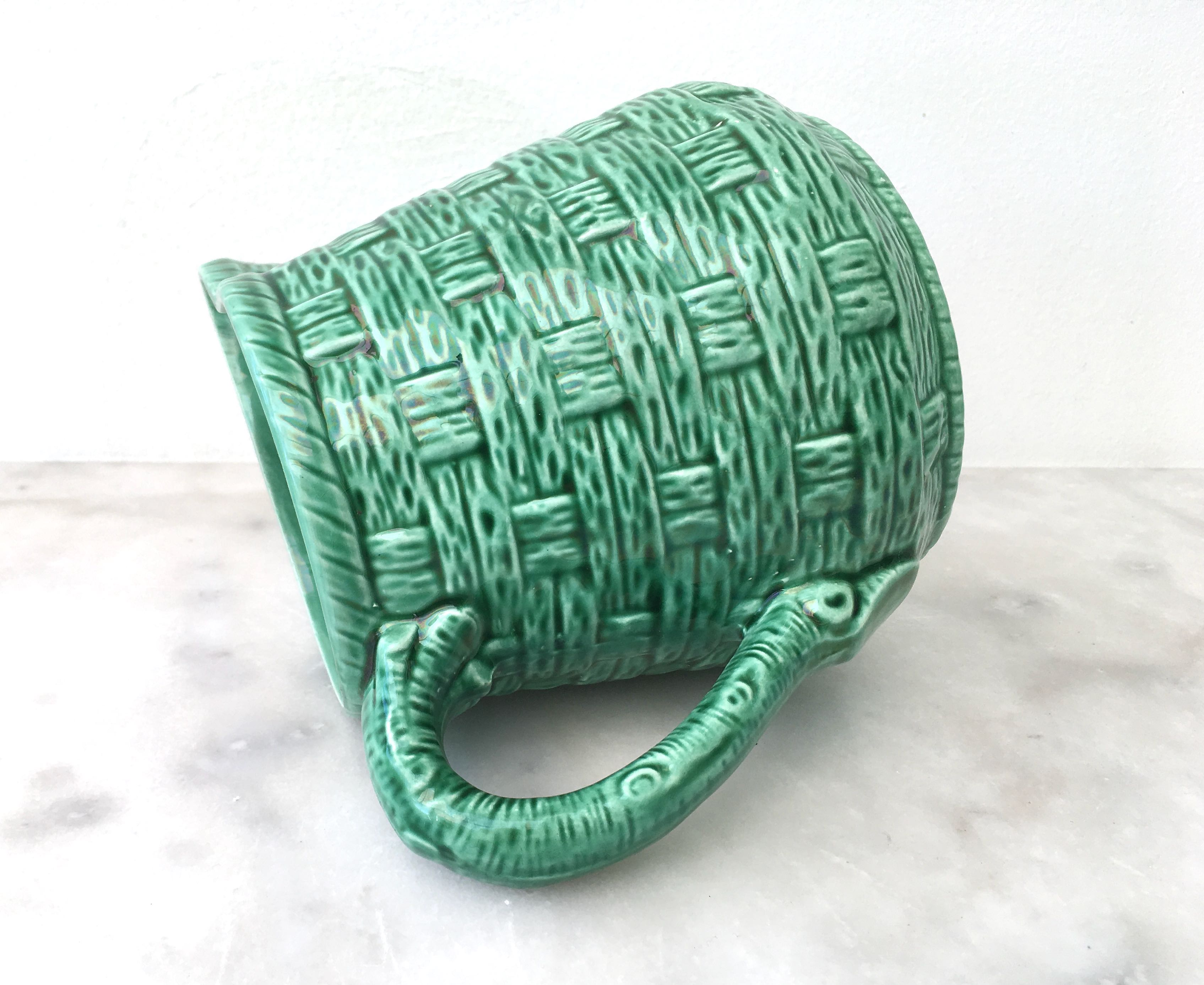 Pitcher barbotine Digoin Sarreguemines