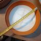 Orange Limoges porcelain plates