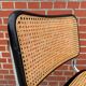 Chaise en chrome et noir