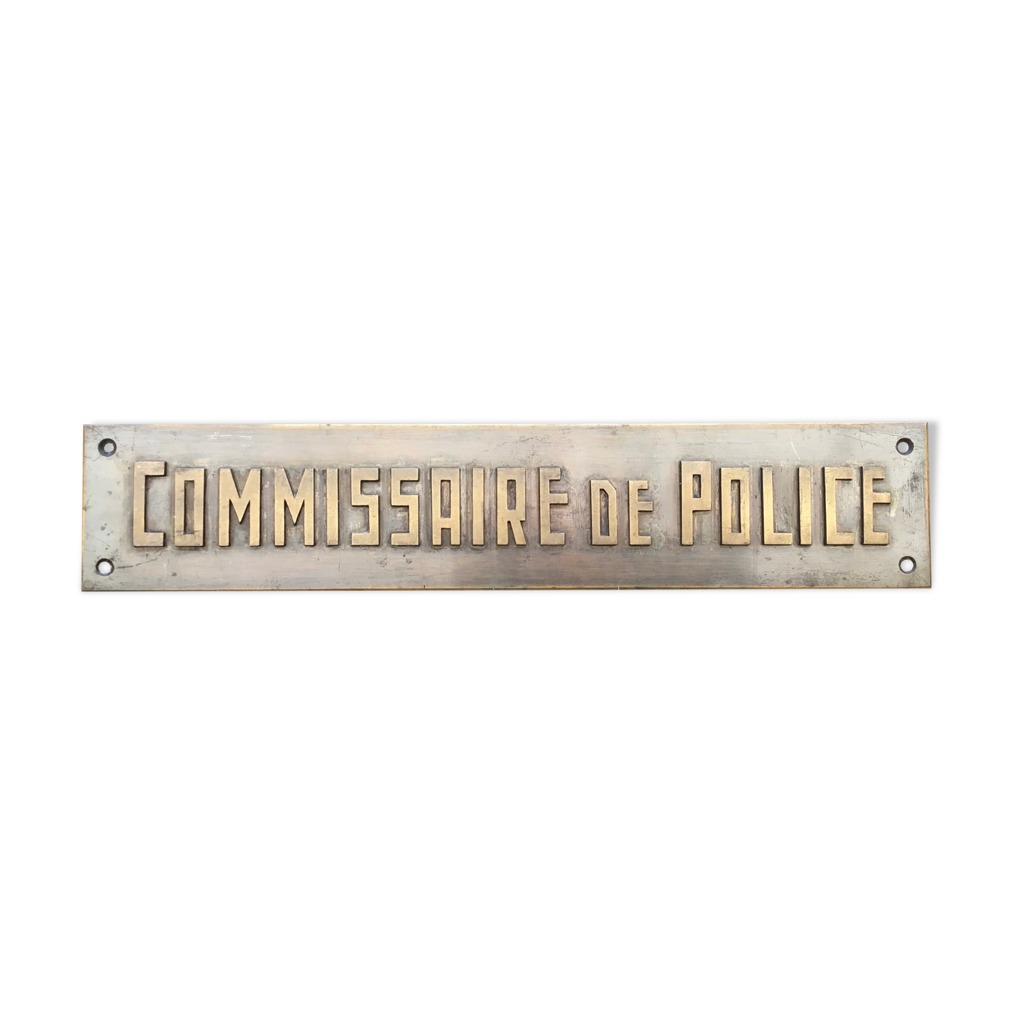 Old professional plaque "Police Commissioner" 35x7 cm