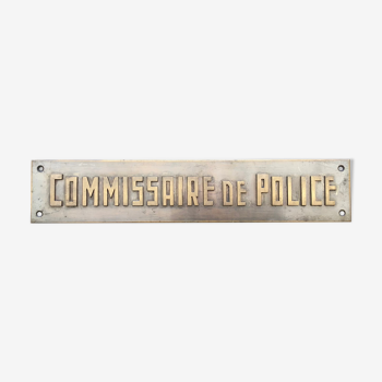 Plaque de métier « Commissaire de Police » 35x7 cm
