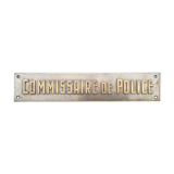 Plaque de métier « Commissaire de Police » 35x7 cm