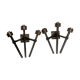 Pair of metal wall lamps from the 50