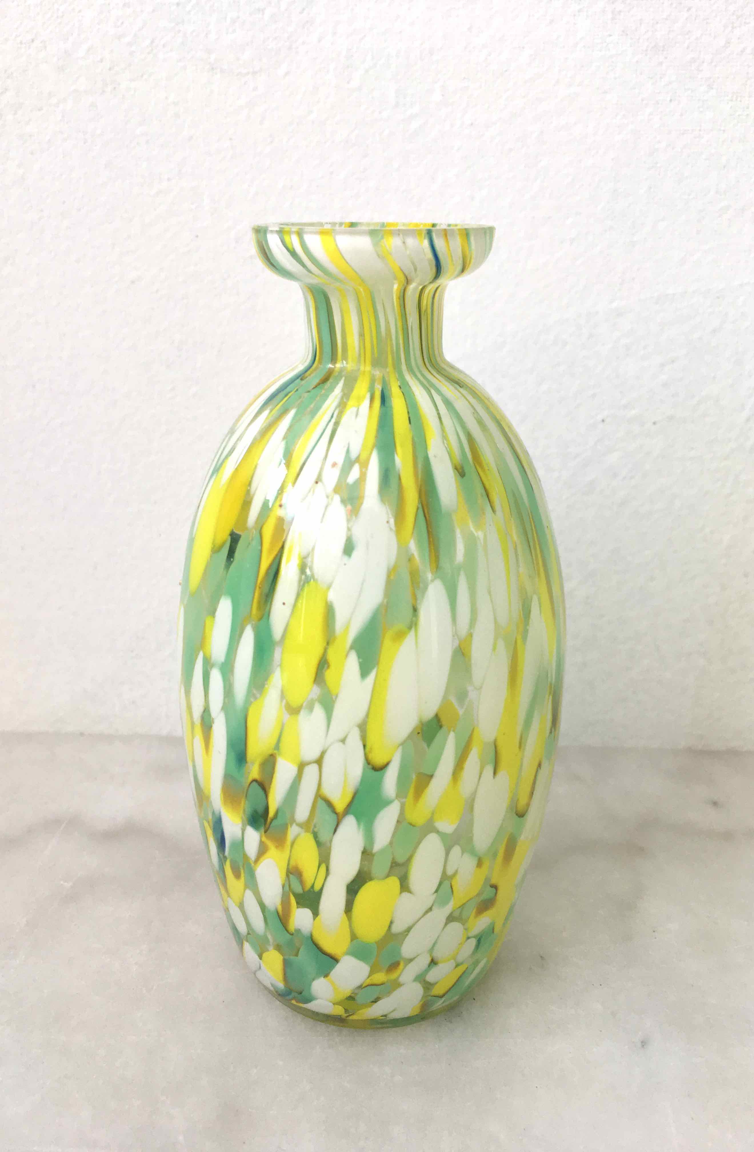 Speckled glass bottle 1930