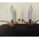 Pair of bedside lamps in chiselled bronze - bird shape -