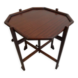Table d’appoint pliable vintage en acajou