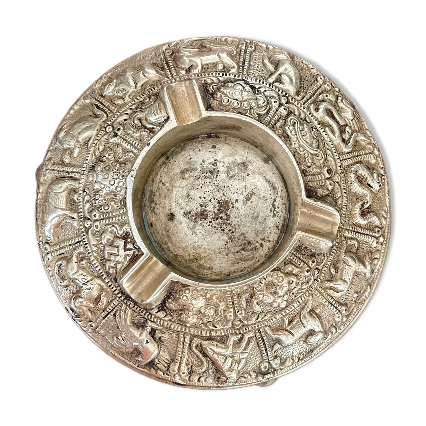 Ashtray in gilded bronze circa 1900