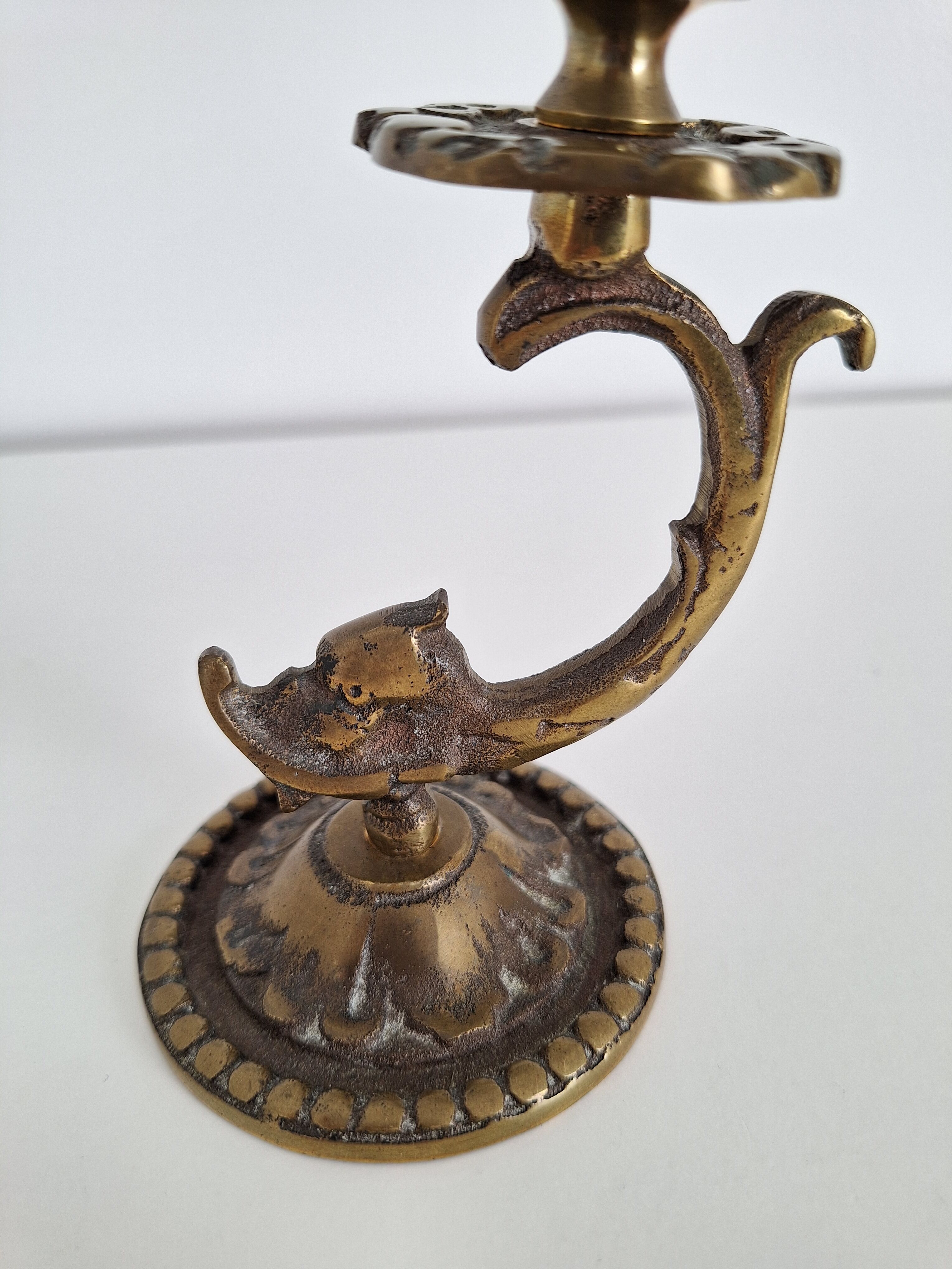 Vintage brass candle holder
