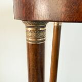 Athenian mahogany and marble side table, Empire style, early 20th century