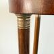 Athenian pedestal in mahogany and marble, Empire style, early 20th century.