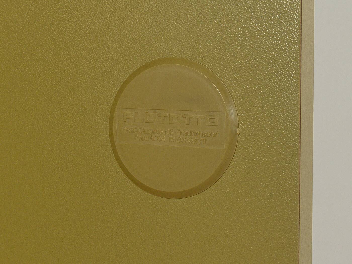 Système d'armoires Flötotto, années 1970, vert, hêtre, 4 pièces