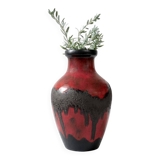 Large Fat Lava vase from West Germany, vintage.