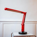 Vintage desk lamp Lucifer red by Tom Ahlström & Hans Ehrich p