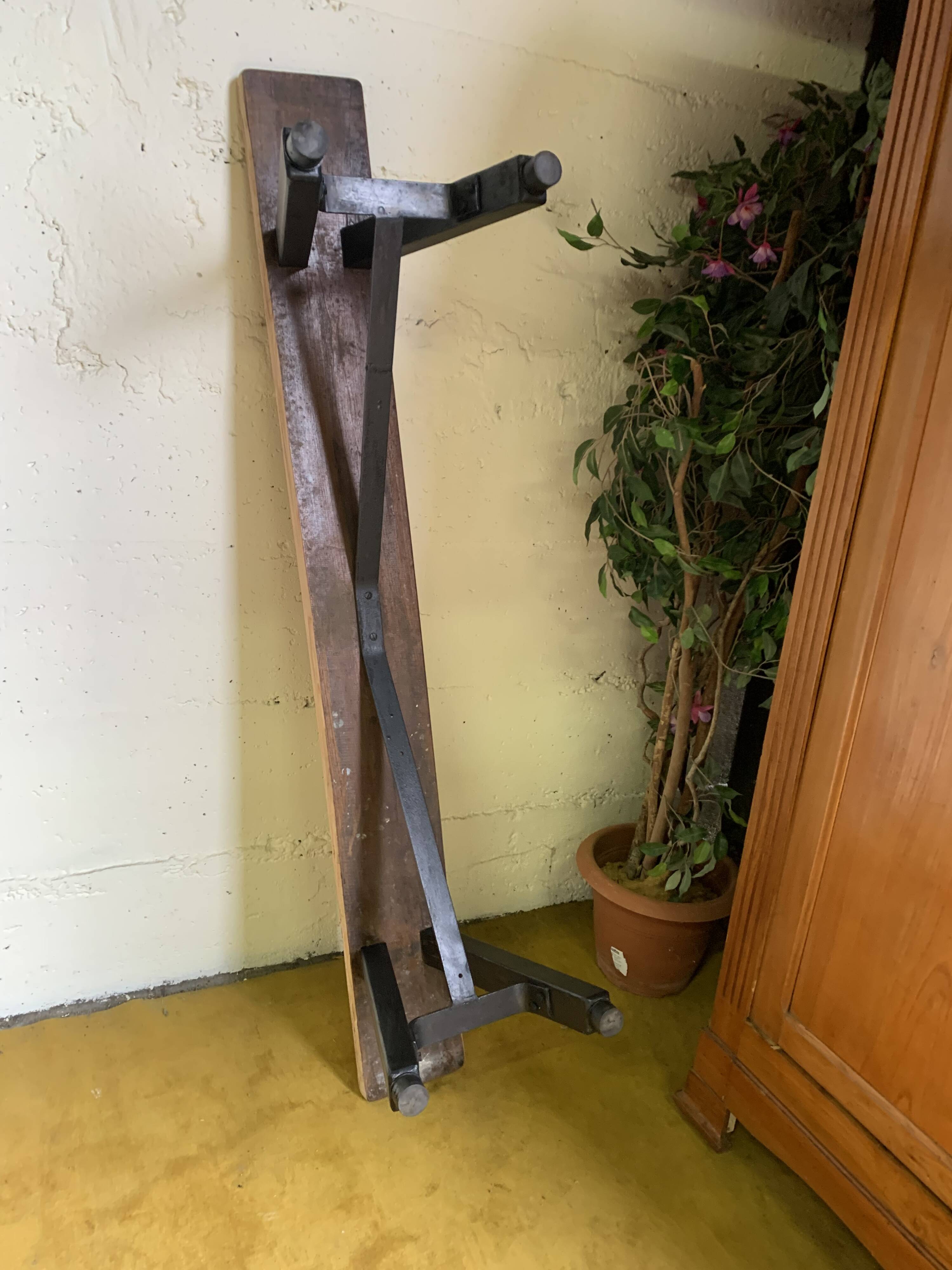 Banc campagne assise bois brut