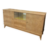 1960s sideboard with beautiful chevron marquetry