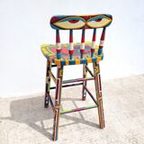 Painted wooden high chair
