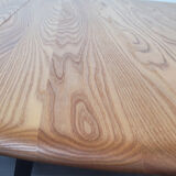 Ercol round drop leaf dining table - black leg, 1960