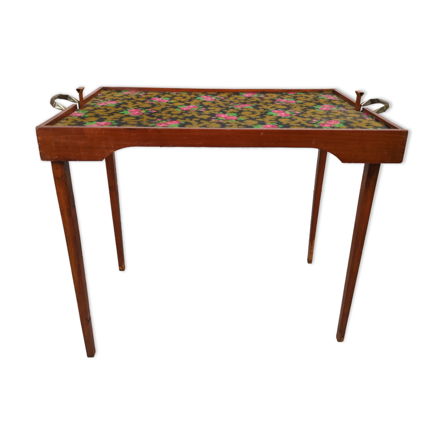 Folding side table flower top patented SGDG