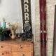 Paire de ski vintage en bois