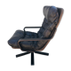 Vintage leather lounge armchair 60s