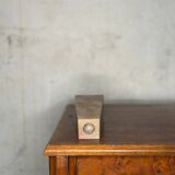 Beige stone candle holder