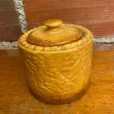 Antique pillivuyt terrine in a pate shape in a vintage porcelain fired crust