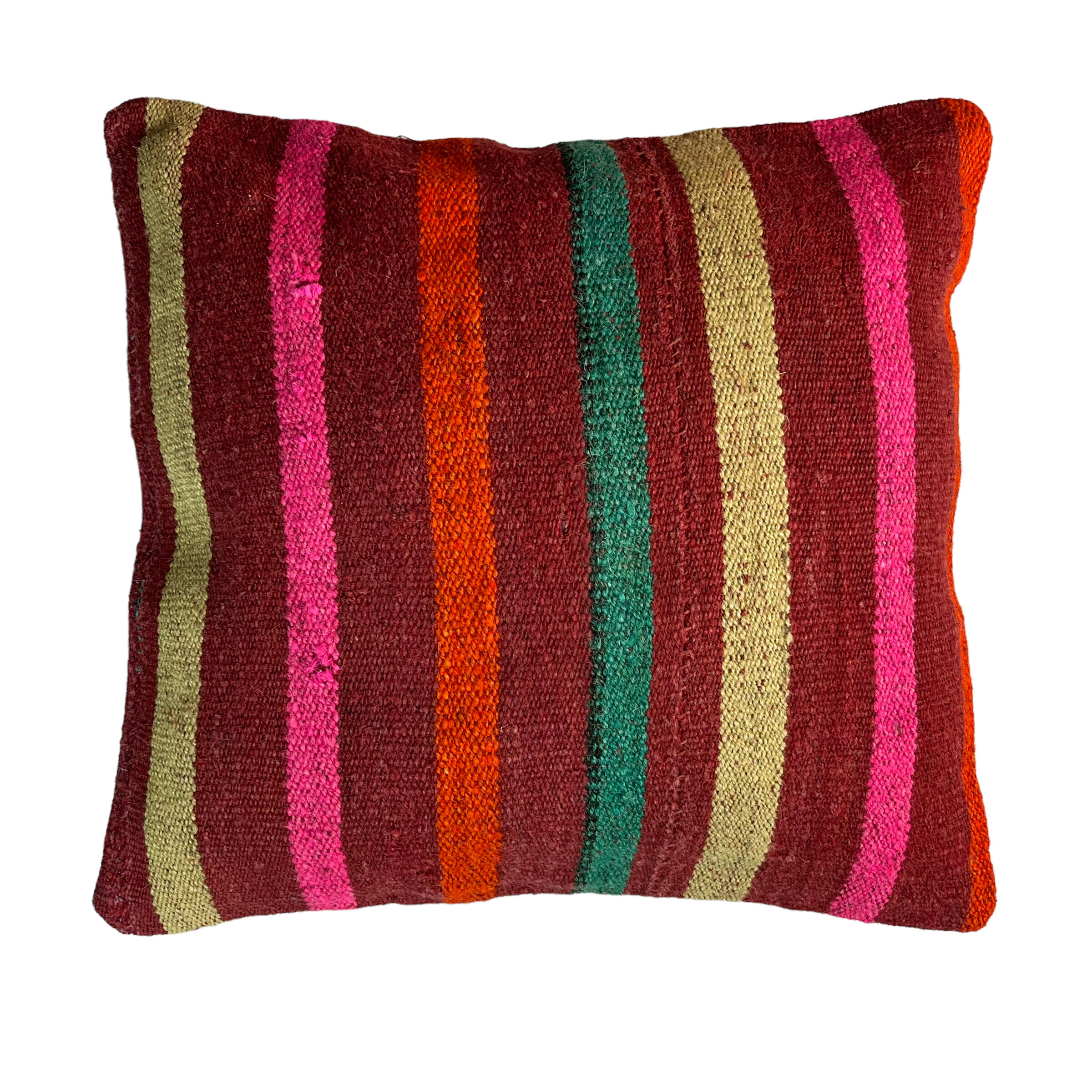 Vintage turkish kilim cushion cover, 40 x 40 cm