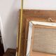 Old Oil Painting Canvas Frame Montparnasse Boat Shipyards