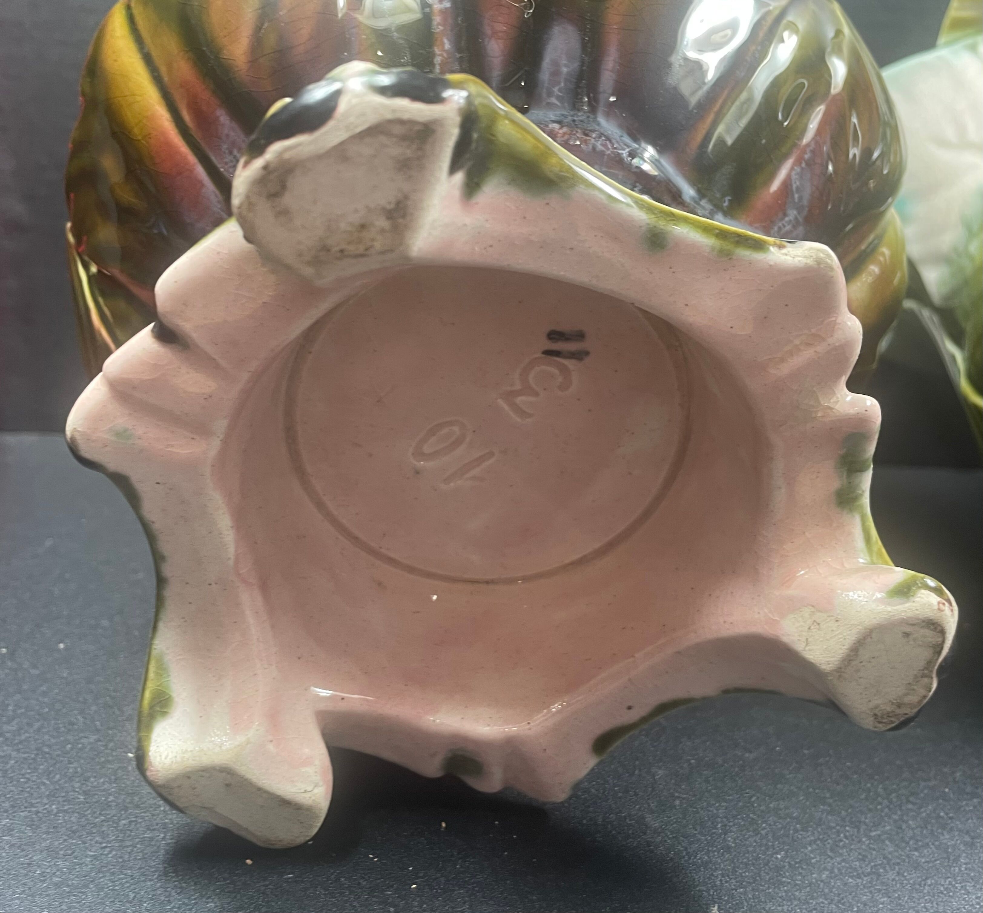 Pair of slip tripod pot covers -