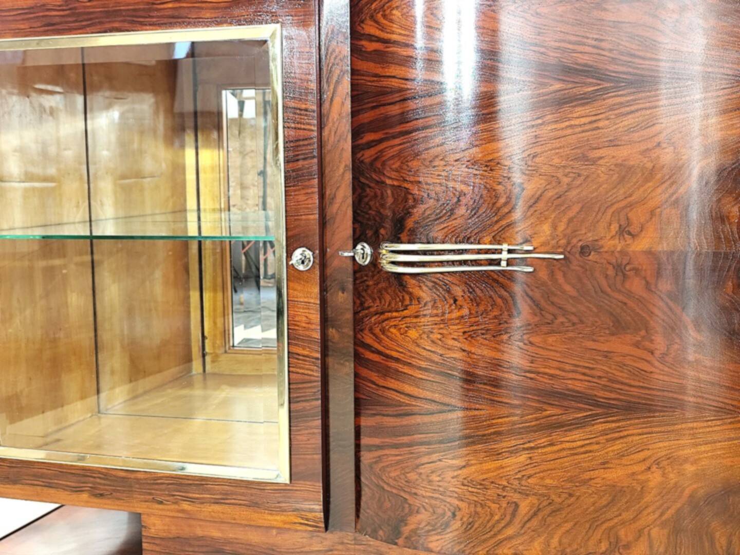 Original Art Deco sideboard, bar, display cabinet, France.