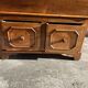 Old wooden baker's chest with storage drawers