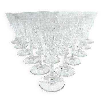 Saint Louis - 21 white wine glasses - Lasalle model
