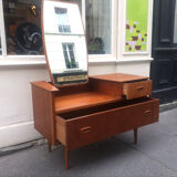 Scandinavian hairdresser in the 1960s teak veneer