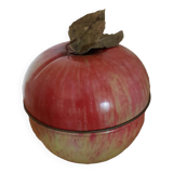 Metal box in the shape of apple Original Vintage 9