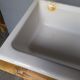 Old washbasin enamelled ceramic school sink ep 1960