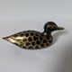 golden and brown brass duck - H: 6cm